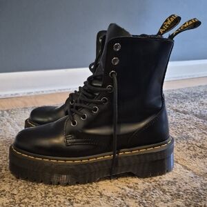 Dr. Martens Black Platform Jadon Boots